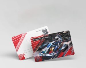 Fizinė kortelė pasirinktai sumai įspūdžiams kartodrome